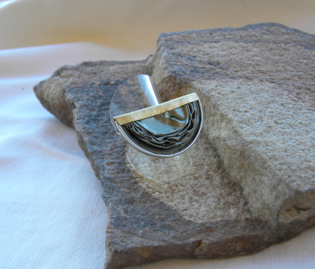 Colectii - Inel eco din capsule de cafea și alama