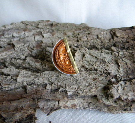 Colectii - Inel eco din capsule de cafea și alama