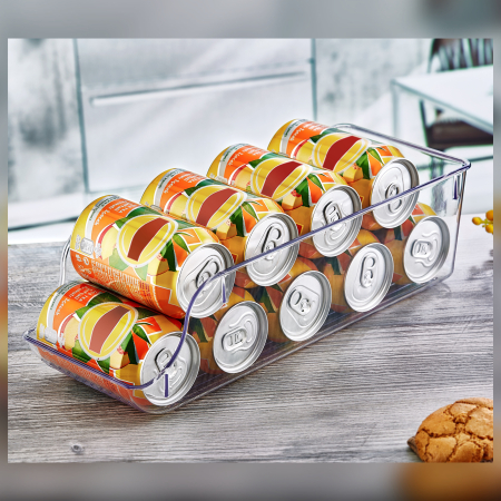 Set 2 Organizator Frigider si Camara, dimensiuni mari, Transparent, Acril [2]