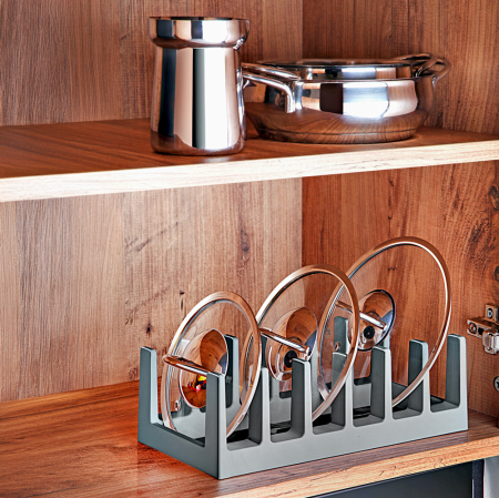 Set de Organizator Farfurii, Tigai, Capace + Suport practic pentru Linguri si Capace [1]