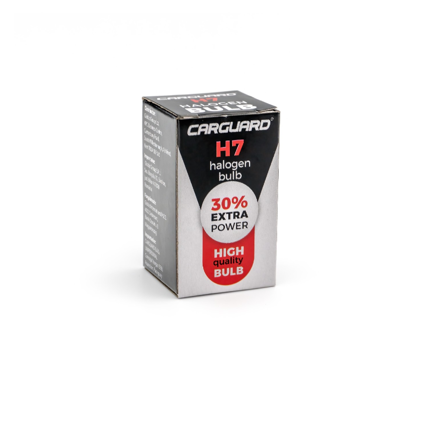 Bec halogen H7 55W, +30% intensitate - CARGUARD [2]