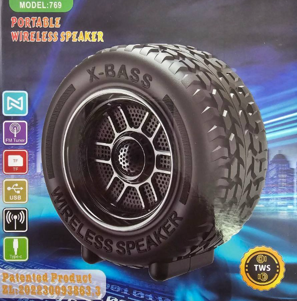 Boxă Portabilă în Formă de Anvelopă [2]