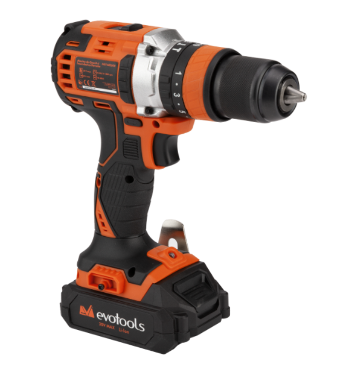 Masina de Gaurit si Insurubat Brushless cu Percutie cu 2 Acumulatori si Incarcator MAX 20V POWER Evotools. [5]