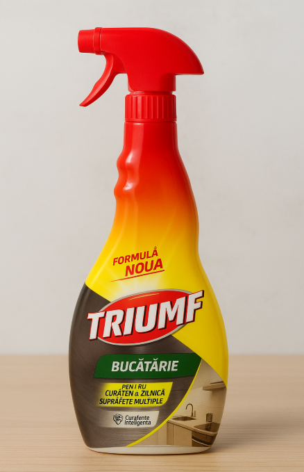 TRIUMF Bucătărie, Îndepărtează Grăsimea de pe Suprafețe Multiple, 500 ml [2]