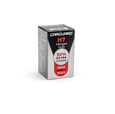 Bec halogen H7 55W, +30% intensitate - CARGUARD [1]