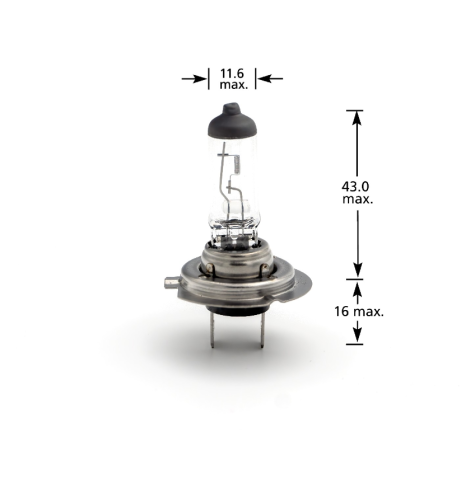 Bec halogen H7 55W, +30% intensitate - CARGUARD [5]