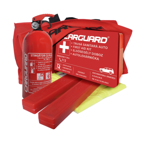 Kit siguranță auto obligatoriu R.A.R - Stingator cu Manometru [6]