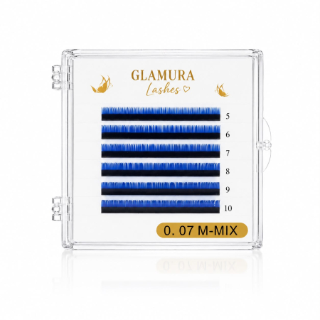 Gene Colorate - extensii-gene-colorate-albastre-m-mix-glamura-lashes