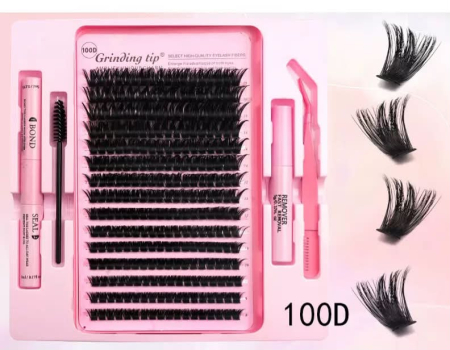 Kituri și Seturi Gene False - kit-complet-extensii-gene-diy-glamura-lashes-100d
