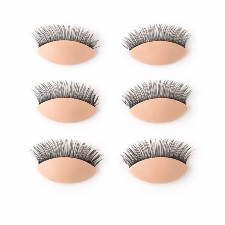 Set ochi detașabili din silicon pentru cap manechin - Practică extensii gene [1]
