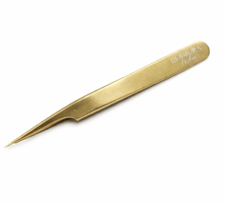 Pensete - penseta-profesionala-dreapta-glamura-lashes-gold