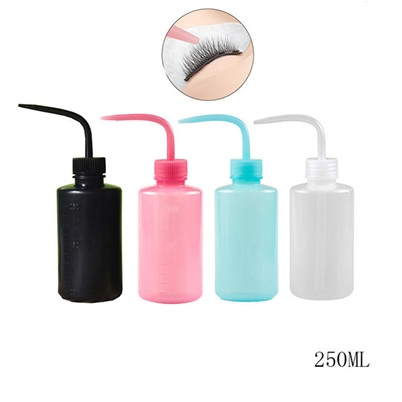 Accesori - Recipient alb semitransparent cu gât curbat pentru clătirea extensiilor de gene.