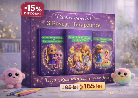 Povești spirituale pentru copii și părinți - Pachet 3 povesti terapeutice:  „Fără Frică, Fără Rușine, Fără Comparație – Doar Iubire”