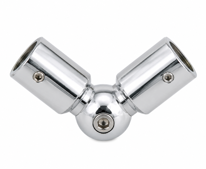 Articulație reglabilă ART001 pentru bară stabilizatoare Ø19 mm - Argintiu cromat [2]