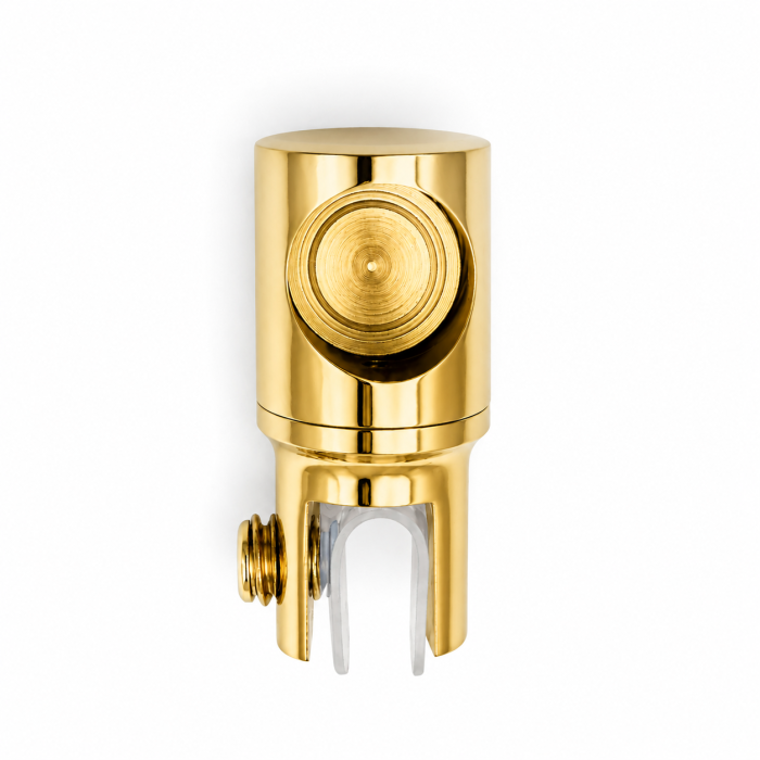 Conector bară-sticlă BSC001 pentru bară Ø19 mm - Argintiu cromat [2]