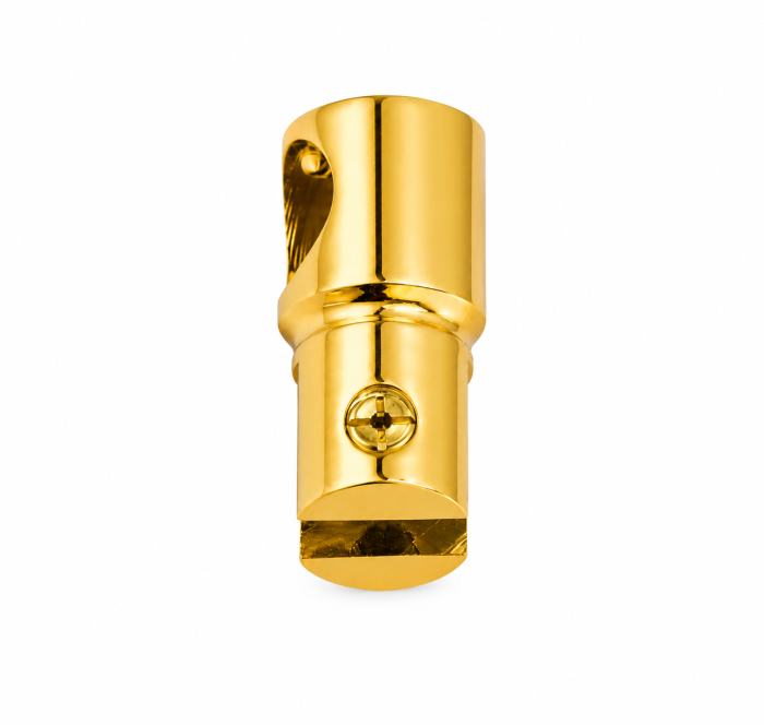 Conector cu trecere BST001 pentru bară stabilizatoare Ø19 mm - Auriu lucios [5]