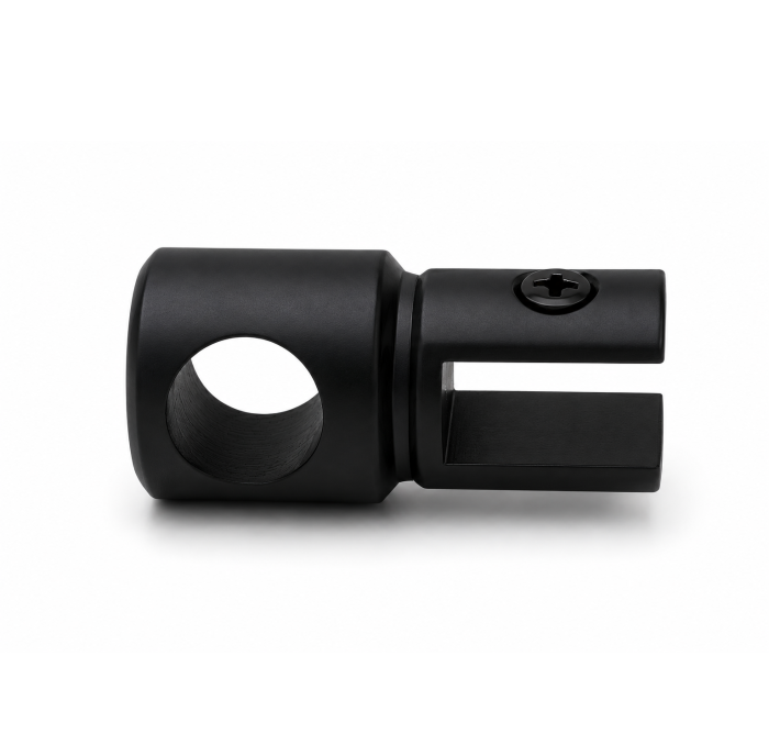 Conector cu trecere BST001 pentru bară stabilizatoare Ø19 mm - Negru mat [4]