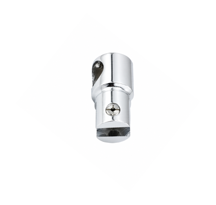 Conector cu trecere BST001 pentru bară stabilizatoare Ø19 mm - Argintiu cromat [3]