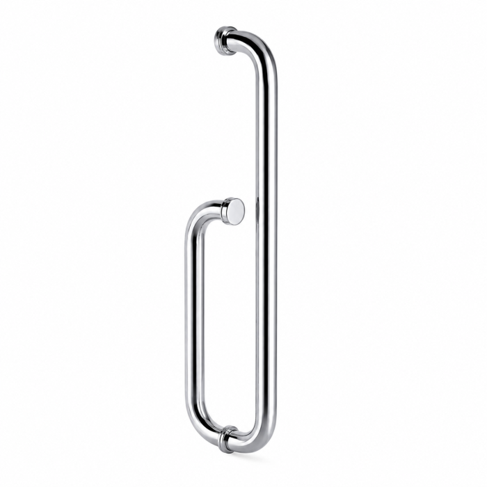 Mâner port-prosop MNRPP002 pentru ușă de duș din sticlă - Argintiu cromat [2]