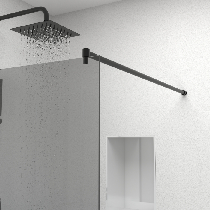 Paravan Dus 50cm, 6mm, Sticla Clara, Accesorii Argintiu [2]