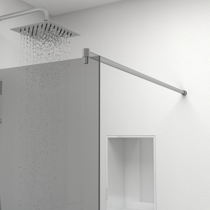 Paravan Dus 50cm, 6mm, Sticla Clara, Accesorii Argintiu [8]