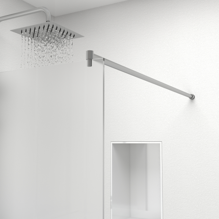 Paravan Dus 50cm, 6mm, Sticla Clara, Accesorii Argintiu [2]