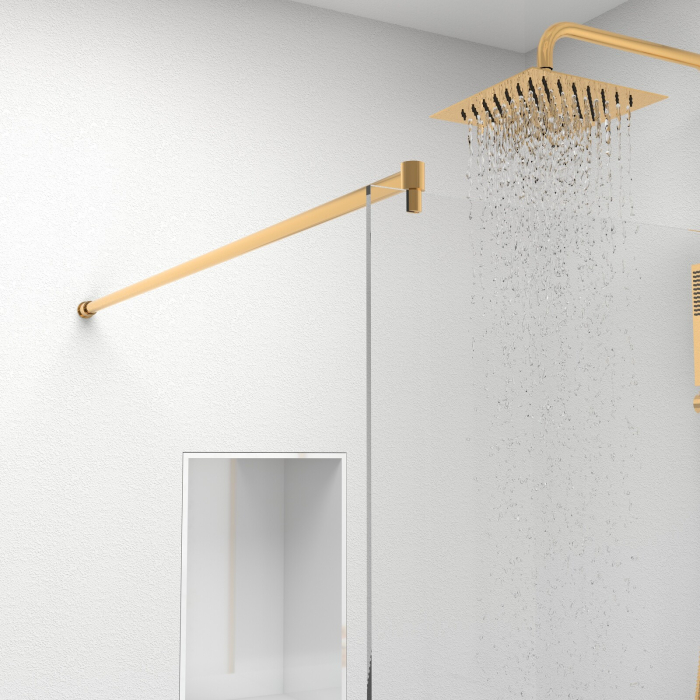 Paravan Dus 50cm, 6mm, Sticla Clara, Accesorii Argintiu [4]