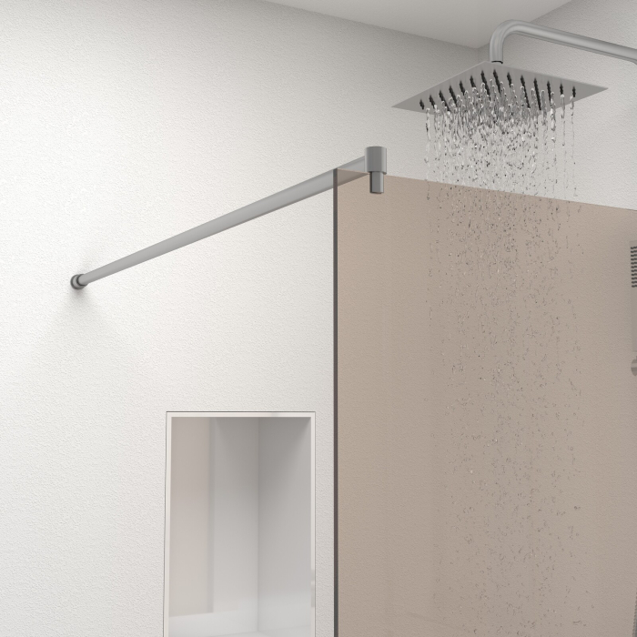 Paravan Dus 50cm, 6mm, Sticla Clara, Accesorii Argintiu [3]