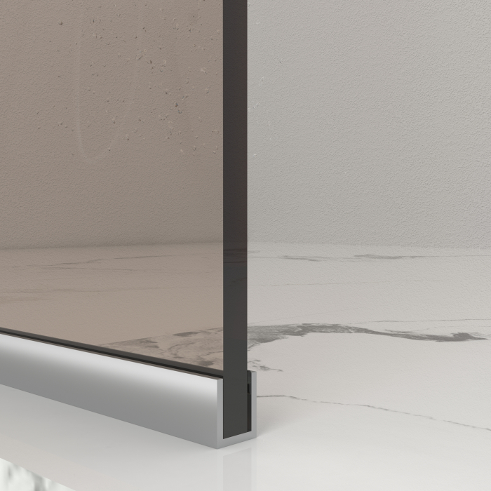 Paravan Dus 50cm, 6mm, Sticla Clara, Accesorii Argintiu [2]