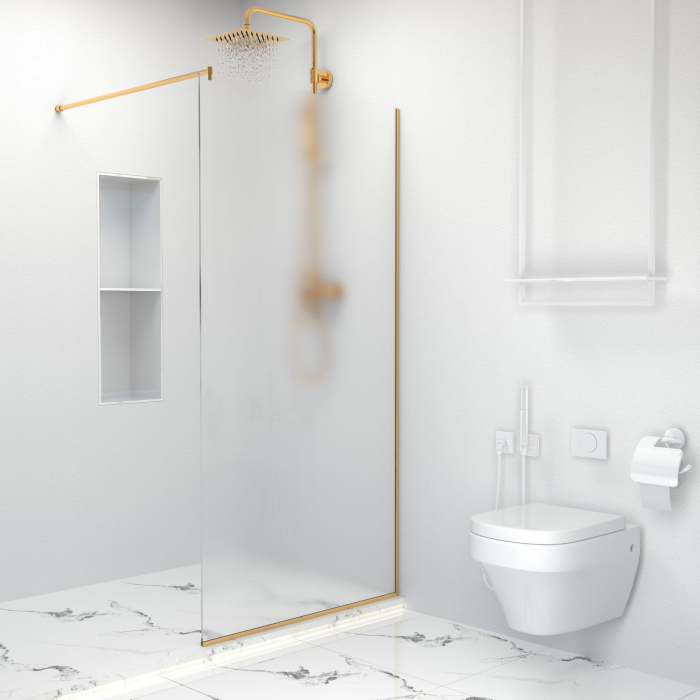 Paravan Dus 50cm, 6mm, Sticla Clara, Accesorii Argintiu [5]