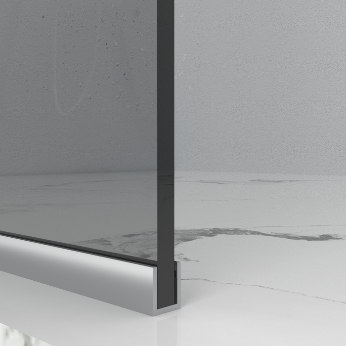 Paravan Dus 55cm, 6mm, Sticla Clara, Accesorii Argintiu [3]