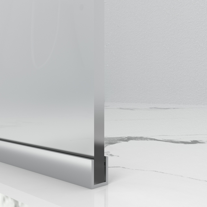 Paravan dus walk-in, Sticla securizata de 6 mm tratata anticalcar, Accesorii Feronerie Argintiu, 75 x 195 cm [4]