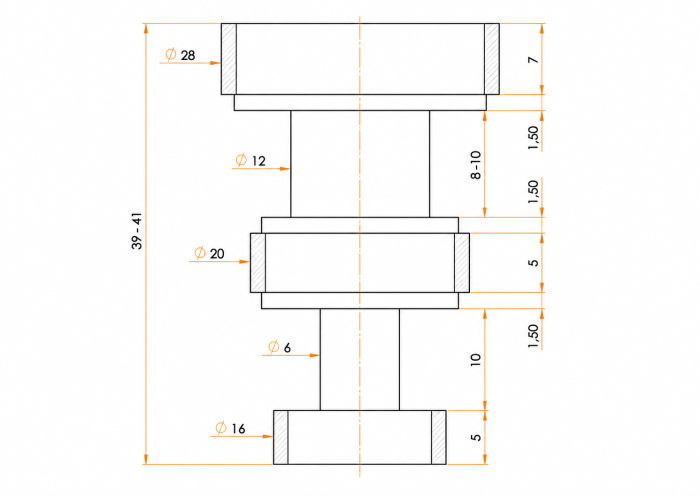 Sistem glisant GLD001 pentru cabină de duș, sticlă 8-10 mm - Argintiu cromat [7]