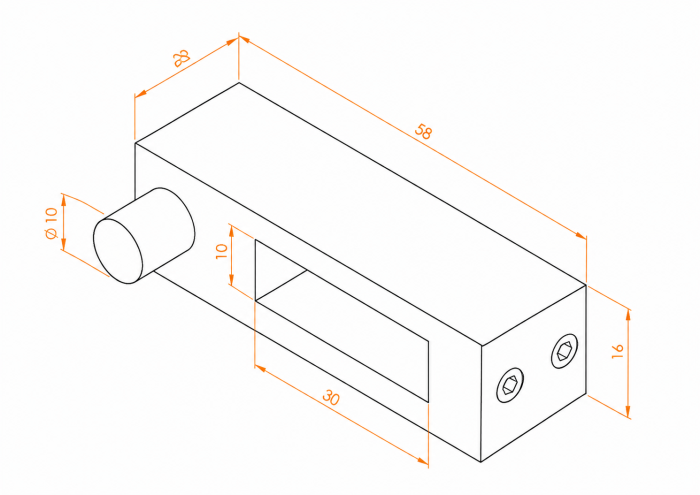 Sistem glisant GLD001 pentru cabină de duș, sticlă 8-10 mm - Argintiu cromat [5]