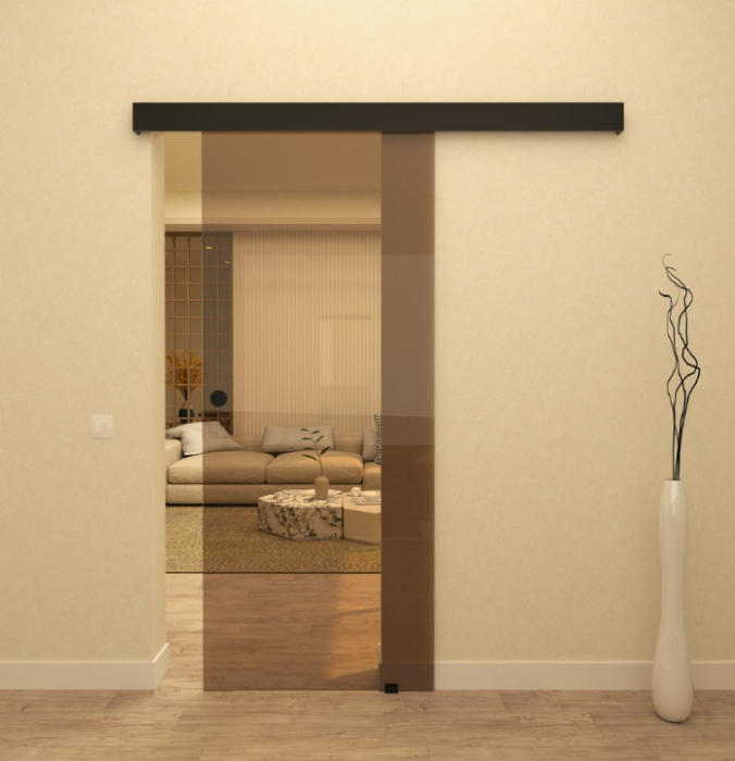 Ușă glisantă Clară 65x215 cm Negru [5]
