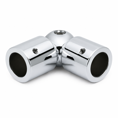 ACCESORII - Articulație reglabilă ART001 pentru bară stabilizatoare Ø19 mm - Argintiu cromat