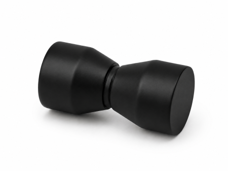 ACCESORII - Buton dublu BUT001 pentru ușă de cabină de duș - Argintiu cromat