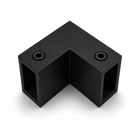 ACCESORII - Colțar 90° pentru sistem glisant, profil 30 × 10 mm - Argintiu cromat