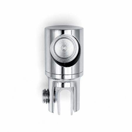 Conector bară-sticlă BSC001 pentru bară Ø19 mm - Argintiu cromat [1]