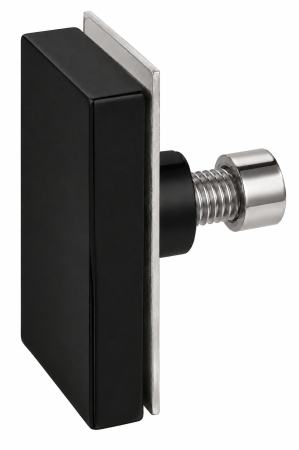 ACCESORII - Conector bară-sticlă STS001 pentru bară rectangulară 30 × 10 mm - Argintiu cromat