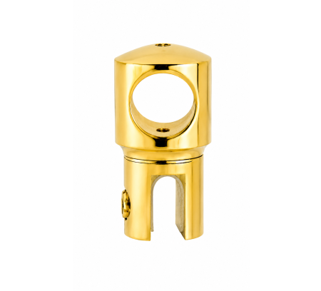 ACCESORII - Conector cu trecere BST001 pentru bară stabilizatoare Ø19 mm - Auriu lucios