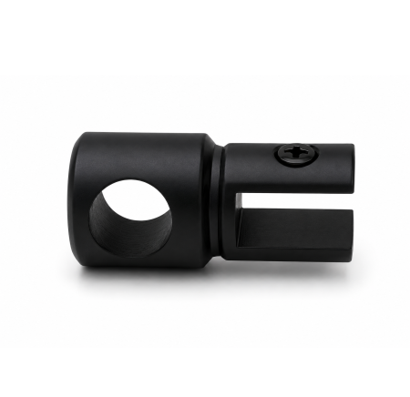 Conector cu trecere BST001 pentru bară stabilizatoare Ø19 mm - Negru mat [3]