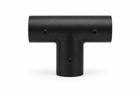Conector în T T001 pentru bară stabilizatoare Ø19 mm - Argintiu cromat [2]