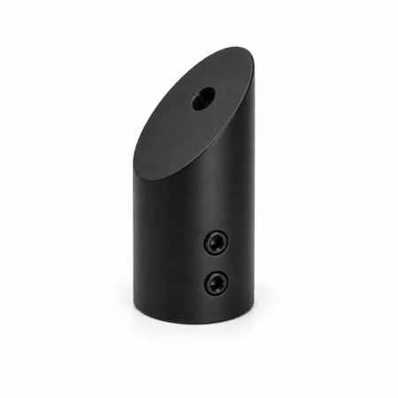 ACCESORII - Conector perete la 45° BZ002 pentru bară stabilizatoare Ø19 mm - Argintiu cromat