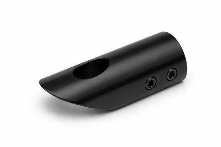 Conector perete la 45° BZ002 pentru bară stabilizatoare Ø19 mm - Argintiu cromat [1]
