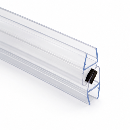 ACCESORII - Garnitură magnetică GRMG-001 pentru sticlă, 90°/180°, 2000 mm - Transparent ultraclar