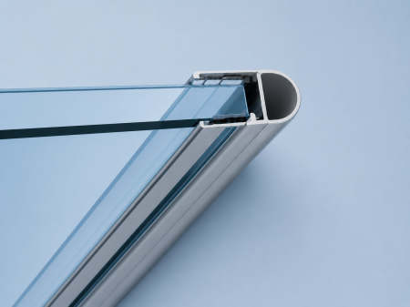 Garnitură tip H cu bulb GRBLB-001, 2000 mm - Transparent ultraclar [3]