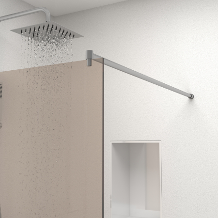 Paravan Dus 50cm, 6mm, Sticla Clara, Accesorii Argintiu [2]