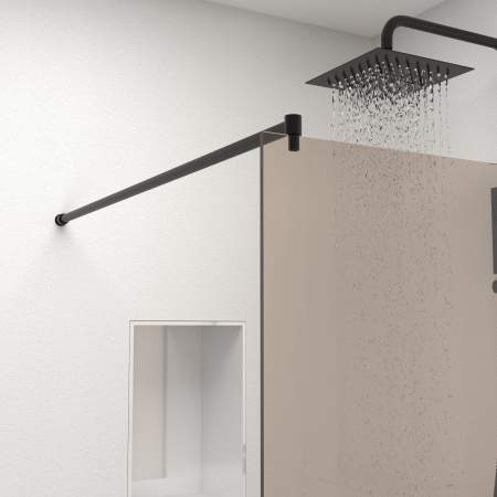 Paravan Dus 50cm, 6mm, Sticla Clara, Accesorii Argintiu [4]
