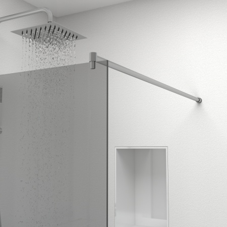 Paravan Dus 50cm, 6mm, Sticla Clara, Accesorii Argintiu [7]
